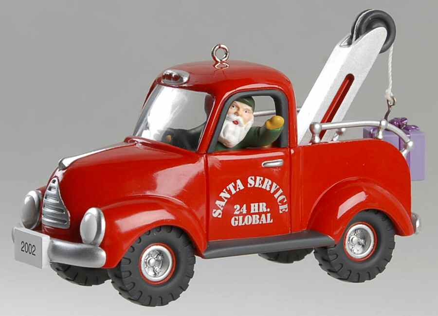 Here Comes Santa 2002-North Pole Towing Service - No Box by Hallmark Gold Crown-1