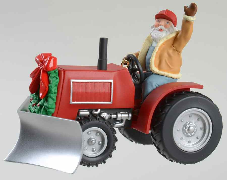 Here Comes Santa 2001 Santa's Snowplow - Boxed by Hallmark Gold Crown-1