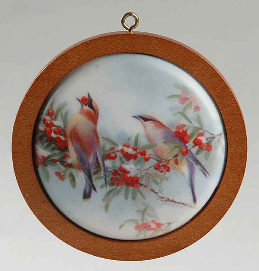 Holiday Wildlife Cedar Waxwing - No Box by Hallmark Gold Crown-1