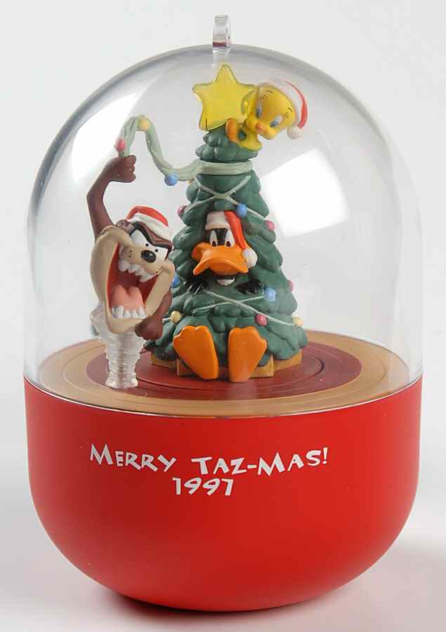 Looney Tunes 1997-Decorator Taz - Boxed by Hallmark Gold Crown-1