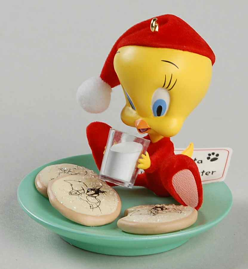 Looney Tunes 2004-Christmas Eve Snack-Tweety - Boxed by Hallmark Gold Crown-1