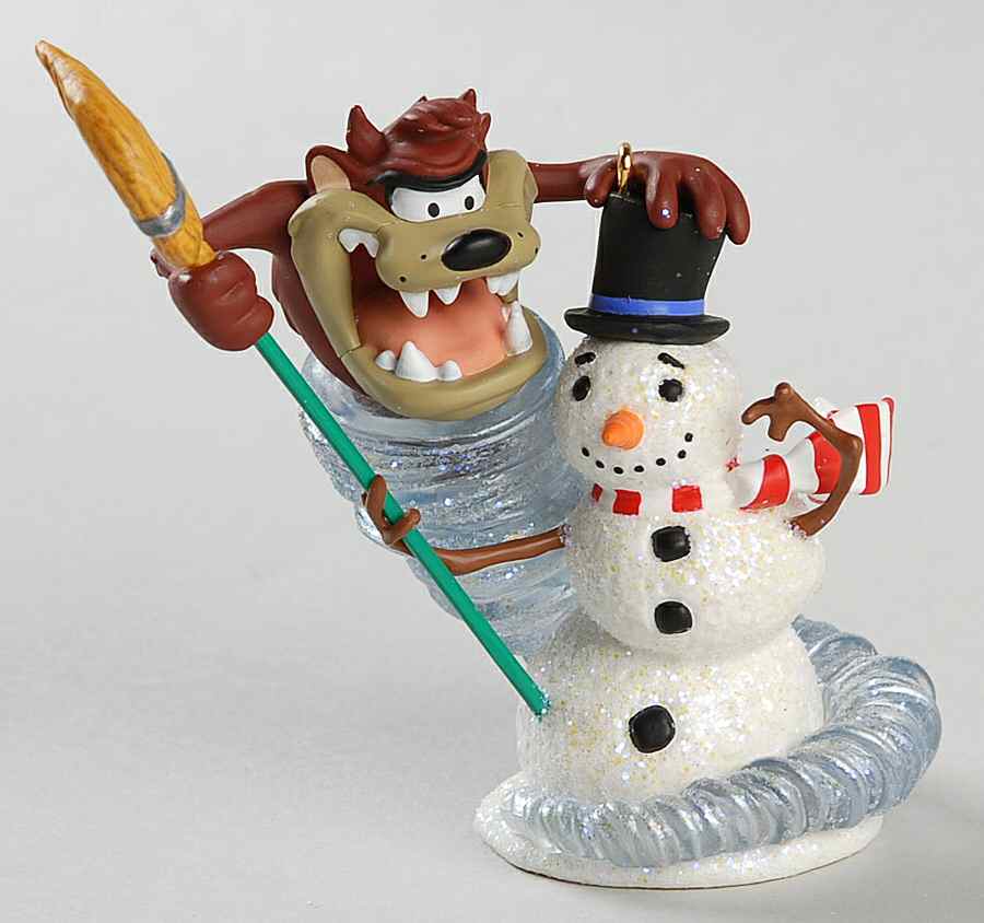 Looney Tunes 2006-Taz The Snowman Wizard - No Box 42 by Hallmark Gold Crown-1