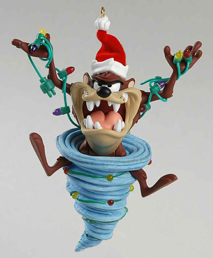 Looney Tunes 2004-Whirlwind Decorating-Taz - Boxed by Hallmark Gold Crown-1