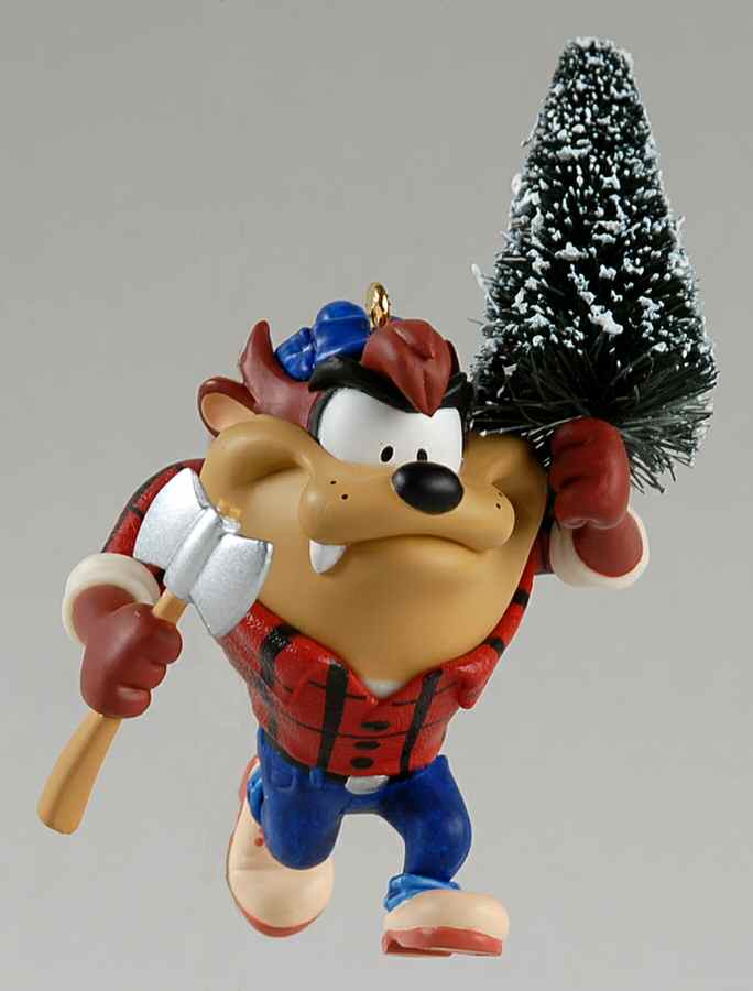 Looney Tunes 2007-Me Get Tree!-Taz - Boxed by Hallmark Gold Crown-1
