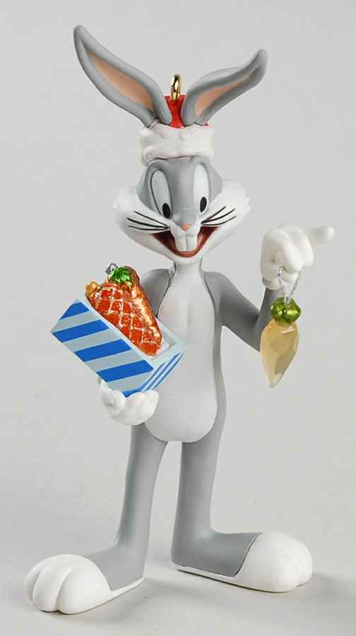 Looney Tunes 2002-A Very Carrot Christmas-Bugs Bunny - Boxed by Hallmark Gold Crown-1