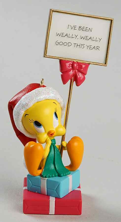 Looney Tunes 2006-Twuthful Tweety-Tweety - Boxed by Hallmark Gold Crown-1