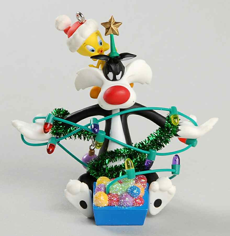 Looney Tunes 2006-Sprucing Up Sylvester-Tweety - Boxed by Hallmark Gold Crown-1