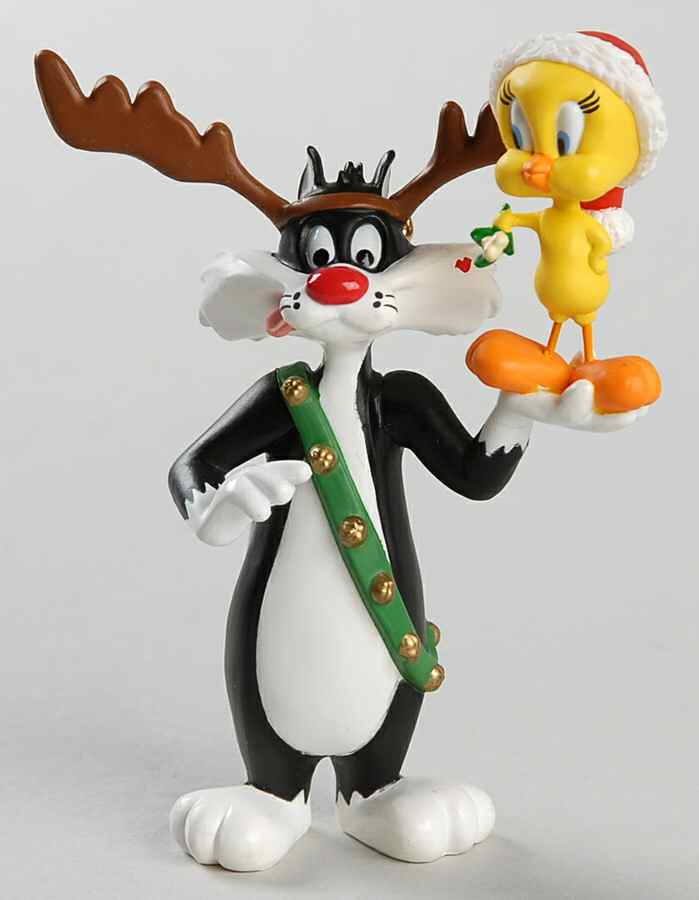 Looney Tunes 1993-Sylvester And Tweety - No Box by Hallmark Gold Crown-1