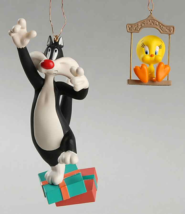 Looney Tunes 1995-Sylvester & Tweety - No Box by Hallmark Gold Crown-1