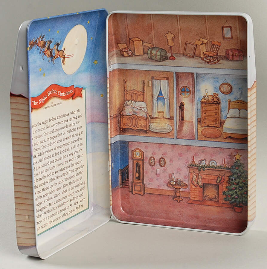 Night Before Christmas-Miniature Display House Only - No Box by Hallmark Gold Crown-1
