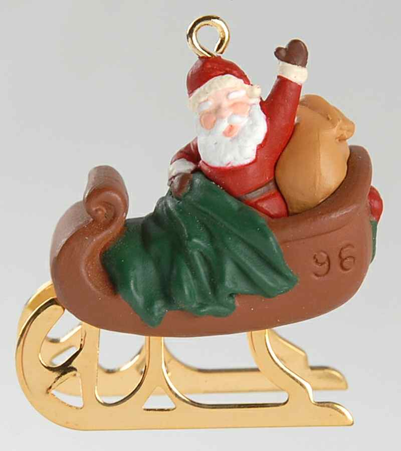 Night Before Christmas-Miniature Sleigh - No Box by Hallmark Gold Crown-1