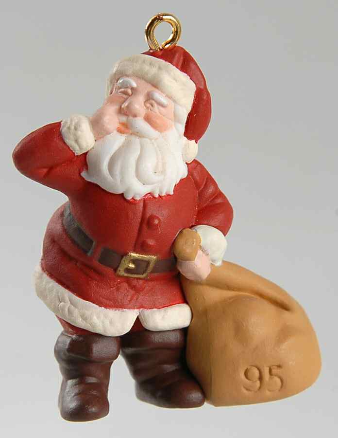 Night Before Christmas-Miniature Santa - Boxed by Hallmark Gold Crown-1