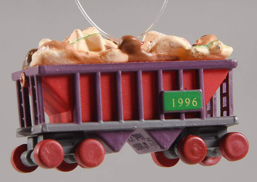 Noel Railroad-Miniature Cookie Car - No Box by Hallmark Gold Crown-1