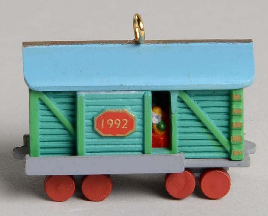 Noel Railroad-Miniature Box Car - No Box by Hallmark Gold Crown-1
