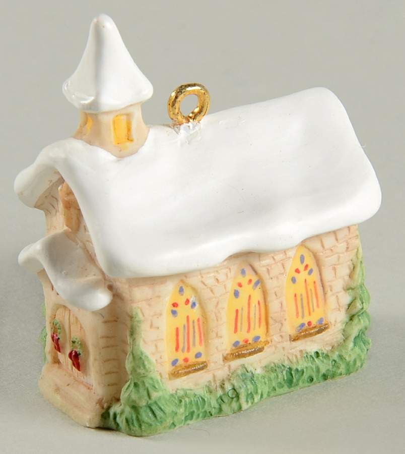 Old English Village-Miniature Church - Boxed by Hallmark Gold Crown-1
