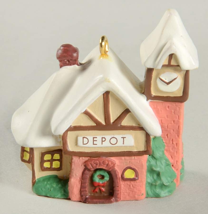 Old English Village-Miniature Village Depot - Boxed by Hallmark Gold Crown-1