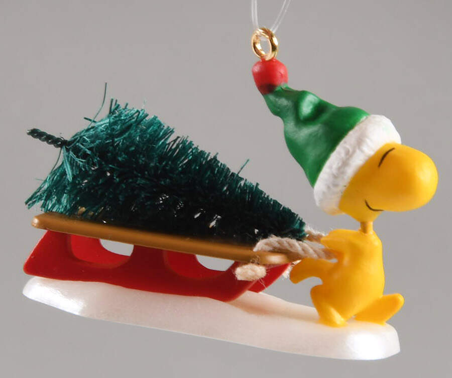 Peanuts Christmas Ornament A Tree For Woodstock - No Box by Hallmark Gold Crown-1