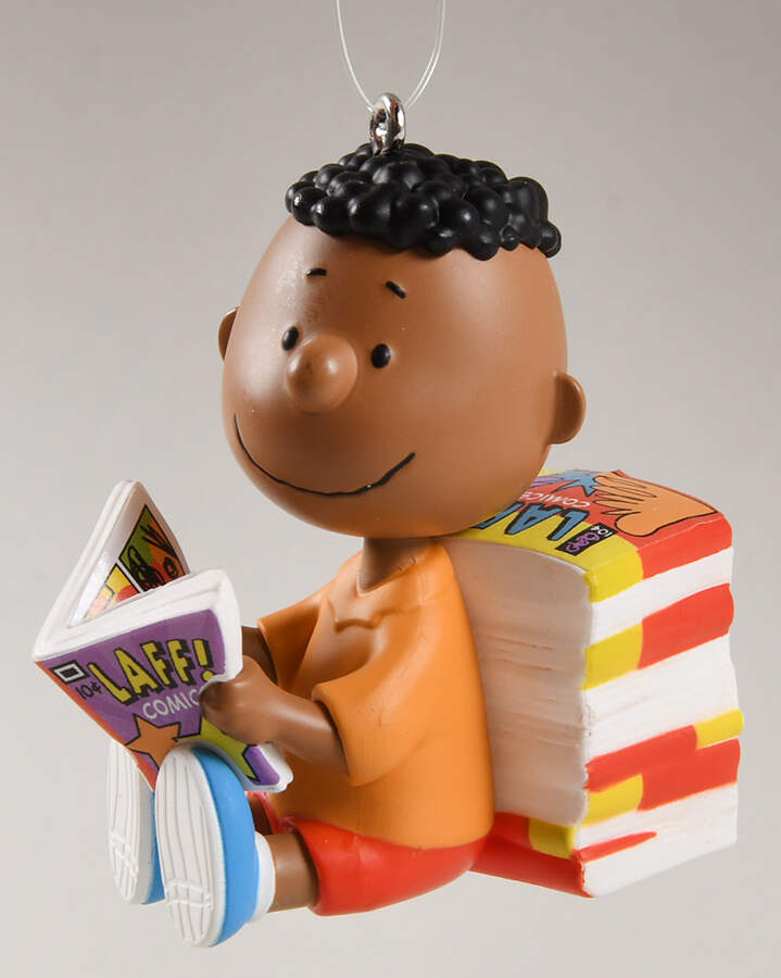 Peanuts Christmas Ornament Franklin-Special Edition - Boxed by Hallmark Gold Crown-1