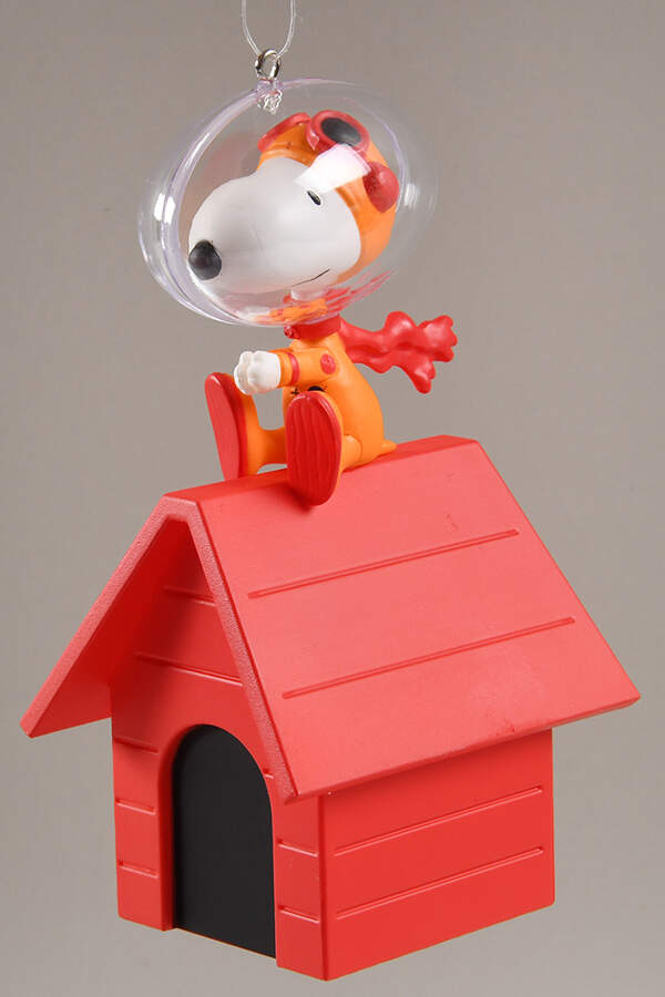 Peanuts Christmas Ornament The Flying Ace Goes To Space - Boxed by Hallmark Gold Crown-1