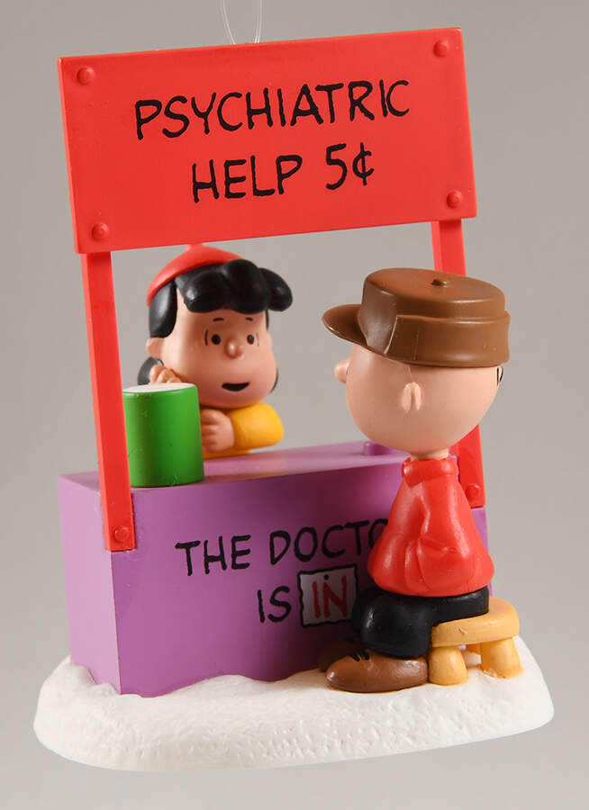 Peanuts Christmas Ornament The Doctor Is In - Boxed by Hallmark Gold Crown-1