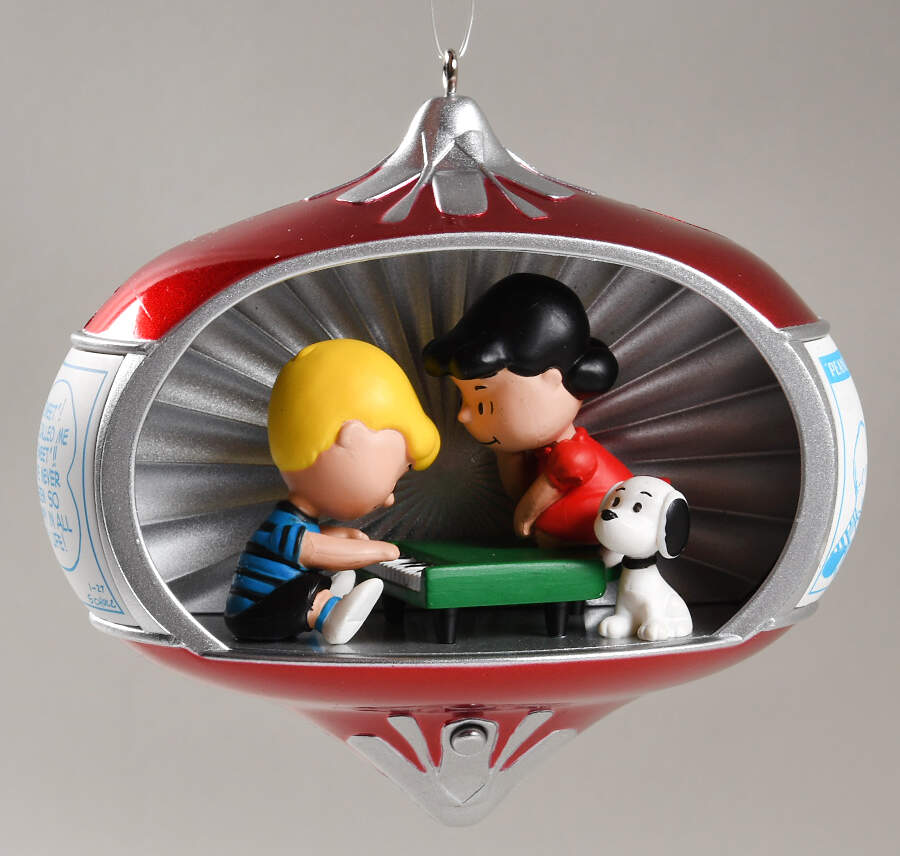 Peanuts Christmas Ornament 60 Years Of Suite-Ness - Boxed by Hallmark Gold Crown-1