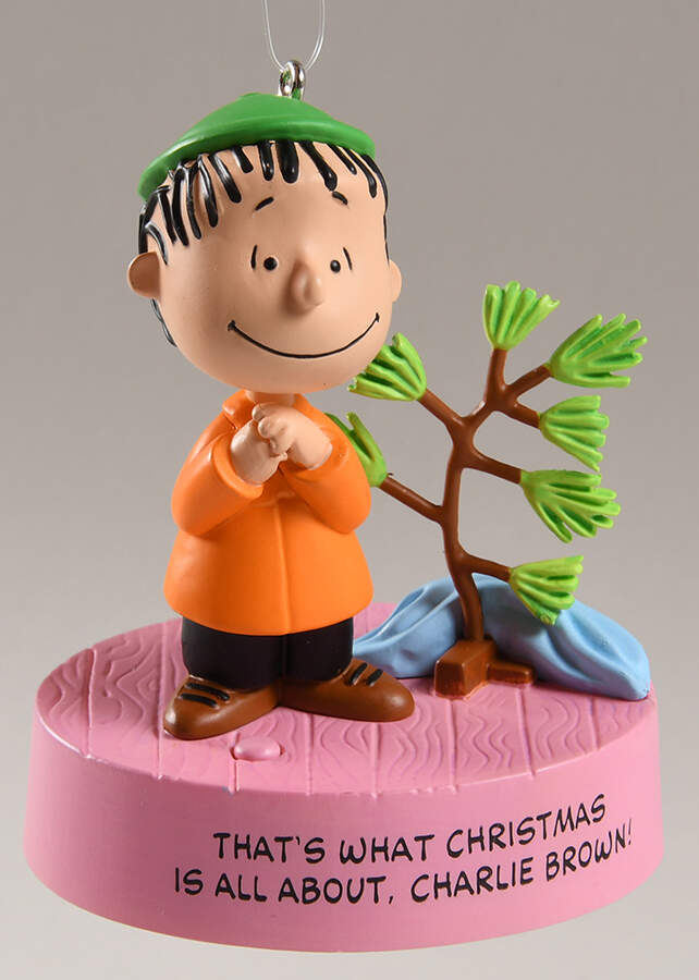 Peanuts Christmas Ornament What Christmas Is All About - Boxed by Hallmark Gold Crown-1