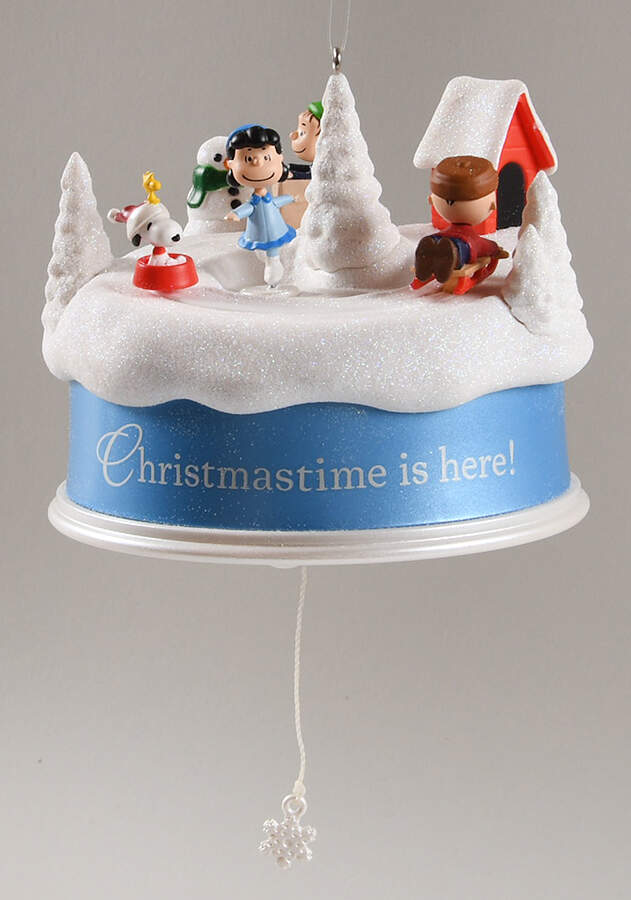 Peanuts Christmas Ornament Christmastime Is Here! - Boxed by Hallmark Gold Crown-1