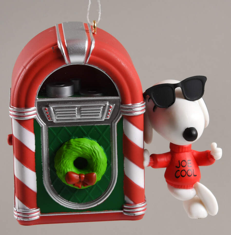 Peanuts Christmas Ornament Joe Cool Rocks! - Boxed by Hallmark Gold Crown-1