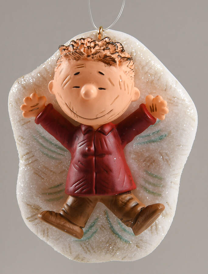 Peanuts Christmas Ornament Pigpen's Snow Angel - No Box by Hallmark Gold Crown-1