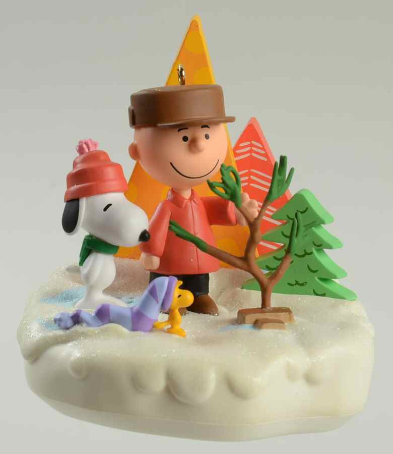 Peanuts Christmas Ornament A Charlie Brown Christmas Tree - No Box by Hallmark Gold Crown-1