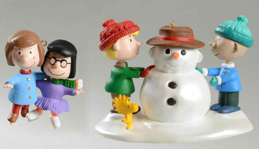 Peanuts Christmas Ornament Snow Day  - No Box by Hallmark Gold Crown-1