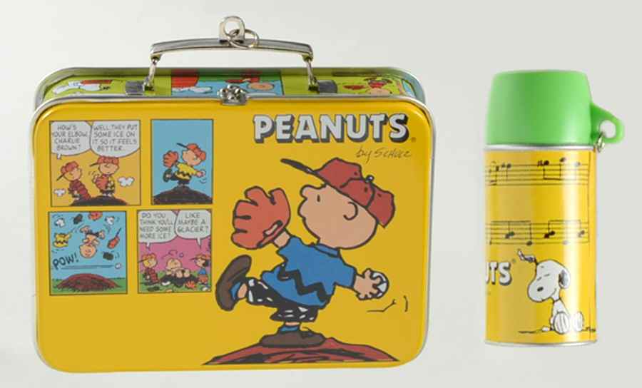 Peanuts Christmas Ornament Peanuts Lunch Box - No Box by Hallmark Gold Crown-1