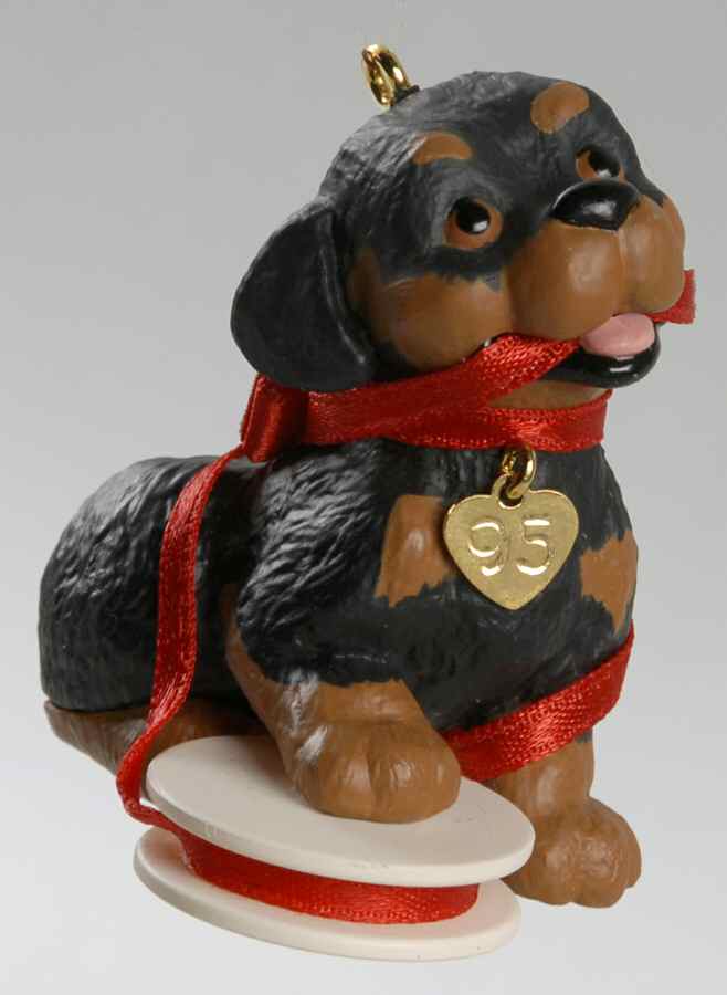 Puppy Love 1995-Rottweiler - No Box by Hallmark Gold Crown-1