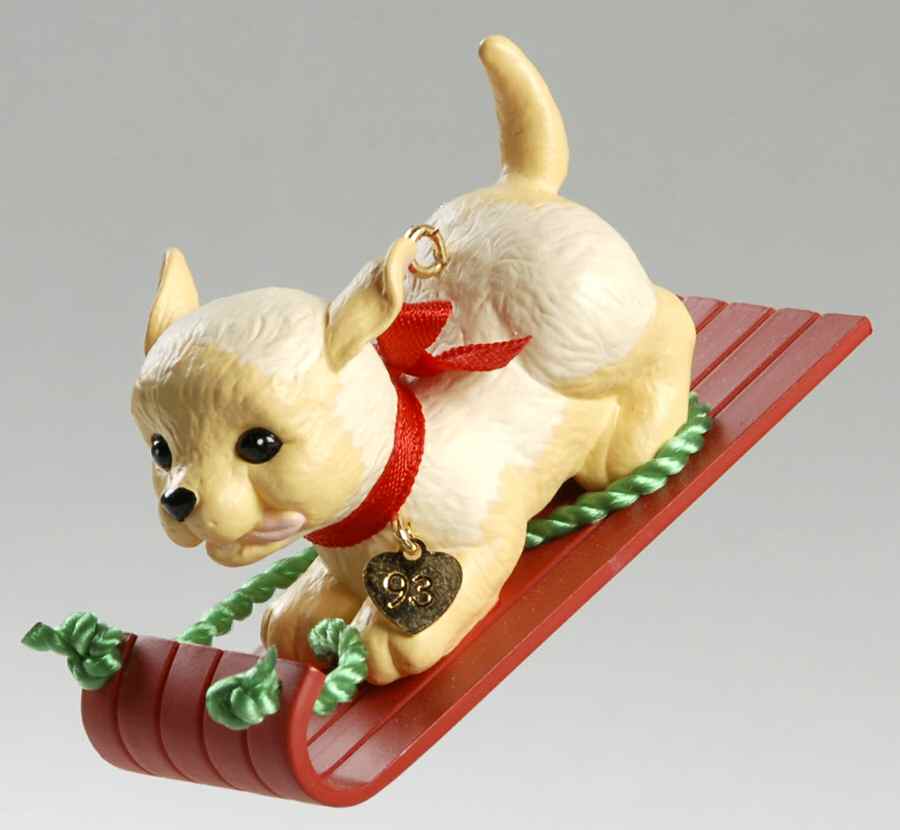 Puppy Love 1993-Golden Retriever - Boxed by Hallmark Gold Crown-1