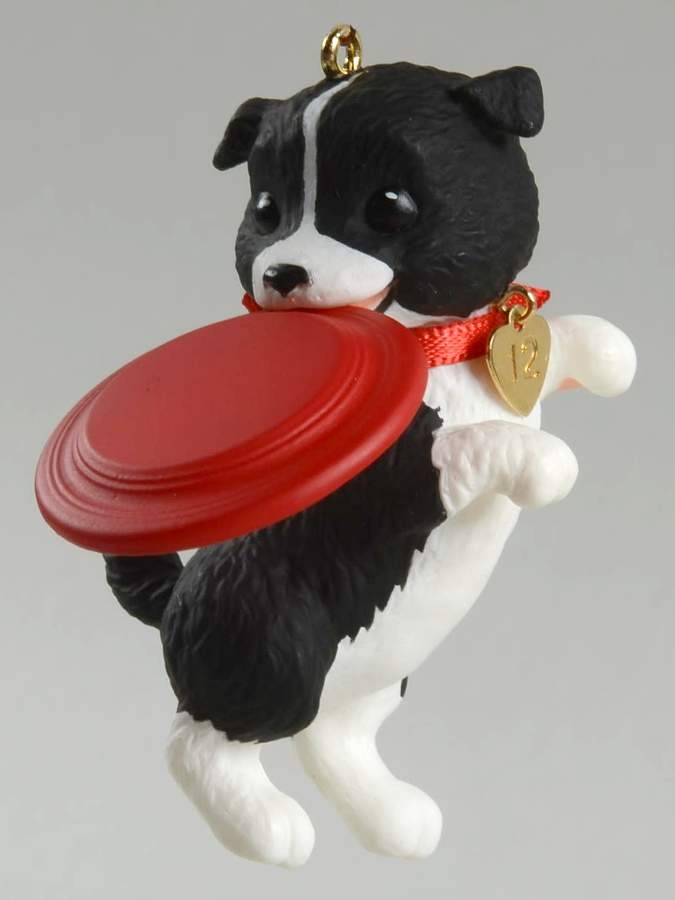 Puppy Love 2012-Border Collie - No Box by Hallmark Gold Crown-1