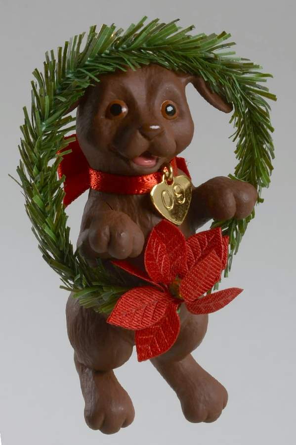 Puppy Love 2009 Chocolate Lab - No Box by Hallmark Gold Crown-1