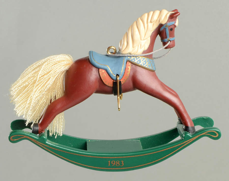 Rocking Horse 1983-Rocking Horse - Boxed by Hallmark Gold Crown-1