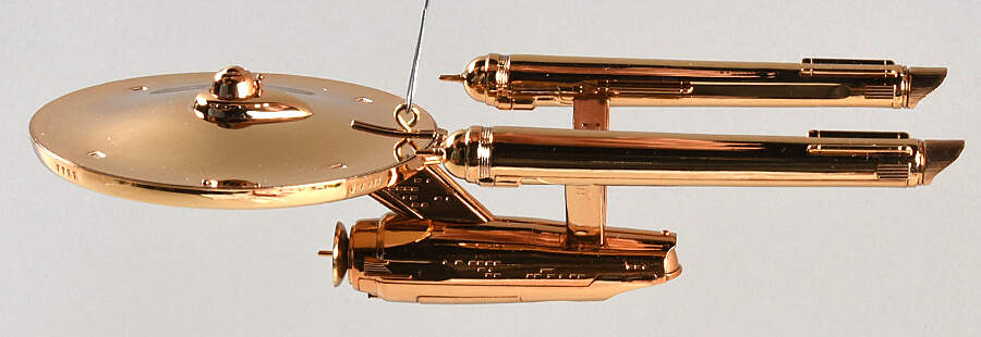 Star Trek Uss Enterprise-Gold/50th Annv/Lighted - Boxed by Hallmark Gold Crown-1