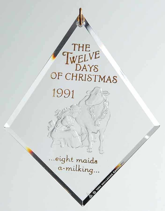 Twelve Days of Christmas Eight Maids A-Milking-1991 - Boxed by Hallmark Gold Crown-1