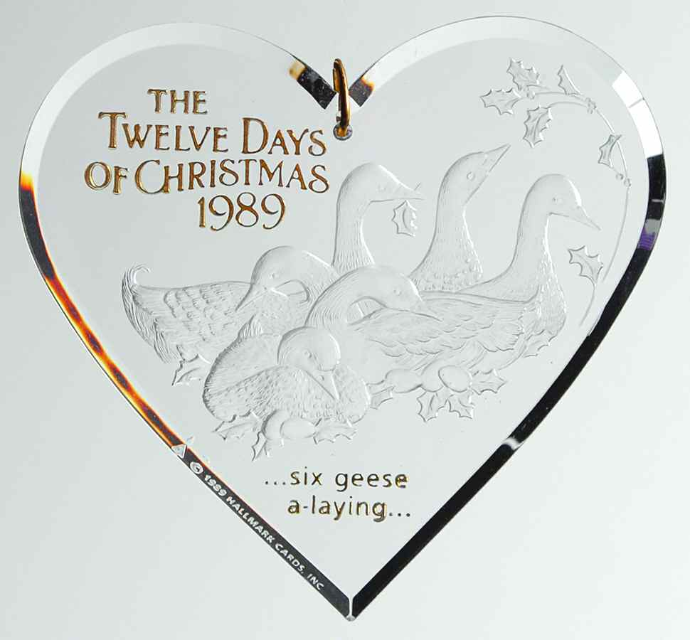 Twelve Days of Christmas Six Geese A-Laying-1989 - Boxed by Hallmark Gold Crown-1
