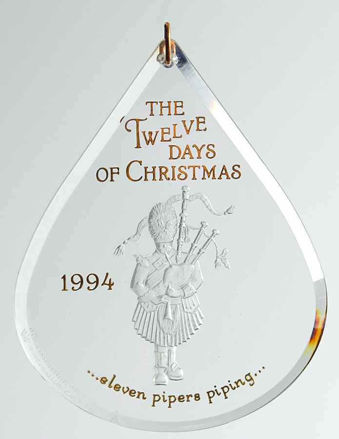 Twelve Days of Christmas Eleven Pipers Piping-1994 - No Box by Hallmark Gold Crown-1