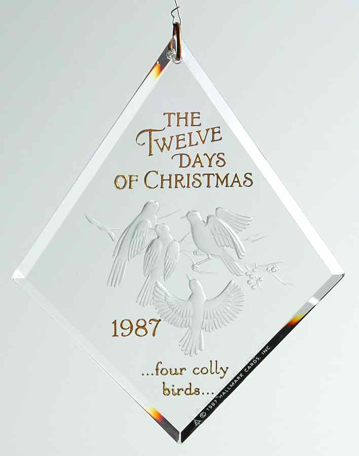 Twelve Days of Christmas Four Colly Birds-1987 - Boxed by Hallmark Gold Crown-1