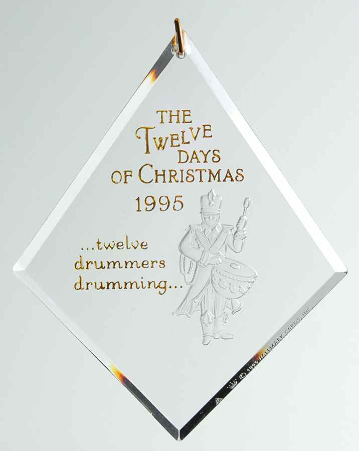 Twelve Days of Christmas Twelve Drummers Drumming-1995 - No Box by Hallmark Gold Crown-1