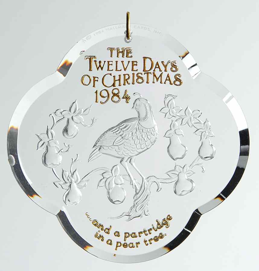 Twelve Days of Christmas Partridge In A Pear Tree-1984 - No Box by Hallmark Gold Crown-1