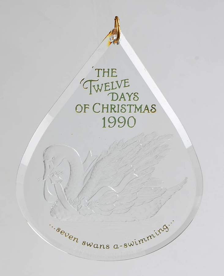 Twelve Days of Christmas Seven  Swans A-Swimming-1990 - Boxed by Hallmark Gold Crown-1