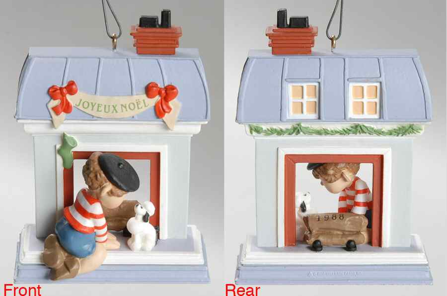 Windows of the World French-Joyeux Noel - Boxed by Hallmark Gold Crown-1