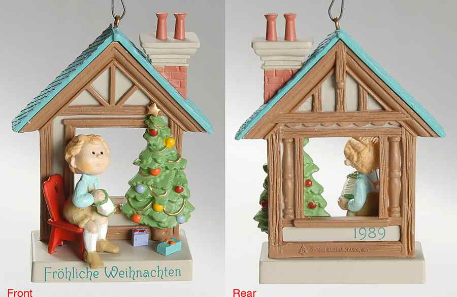 Windows of the World German-Frohliche Weinachten - Boxed by Hallmark Gold Crown-1