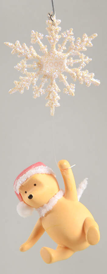 Winnie the Pooh Pooh's Twinkly Snowflake - Boxed by Hallmark Gold Crown-1