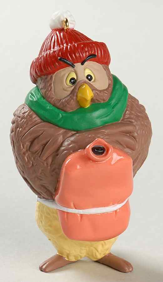 Winnie the Pooh Owl-Hot Water Bottle And Hat - No Box by Hallmark Gold Crown-1