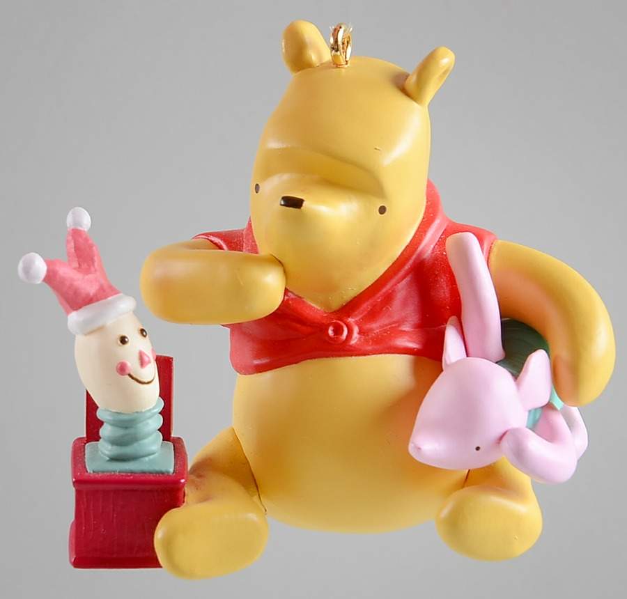 Winnie the Pooh Piglet's Jack In The Box - Boxed by Hallmark Gold Crown-1
